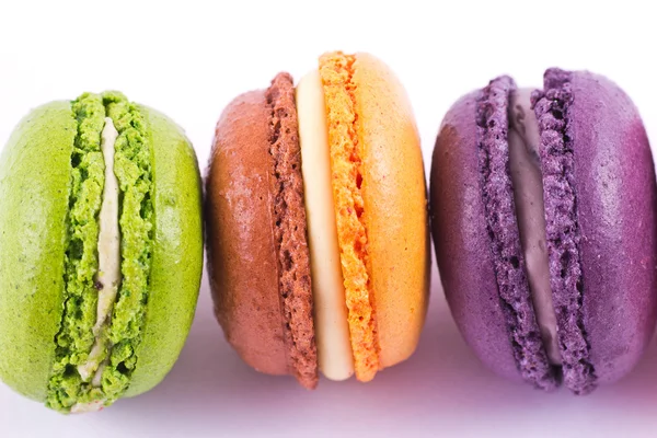 Several kinds of colorful macarons — Stock Photo, Image