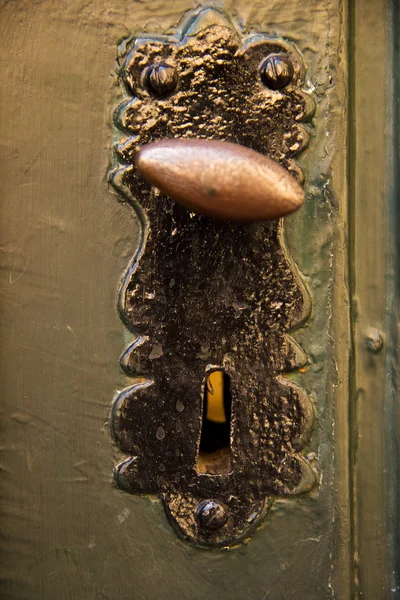 Old door handle — Stock Photo, Image