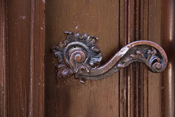 Aged door handle — Stock Photo, Image