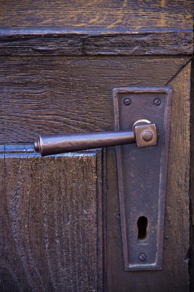 Aged door handle — Stock Photo, Image