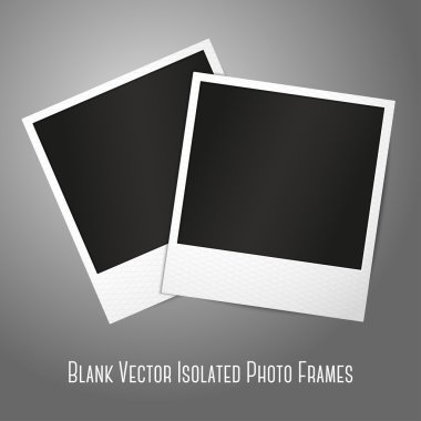 iki boş anında fotoğraf çerçeveleri.