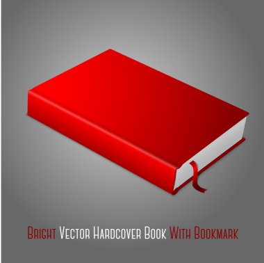 yer işareti ile boş ciltli kitap