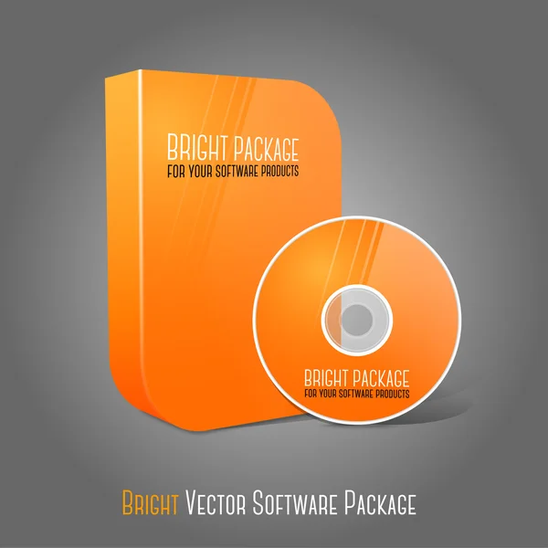 Orange Dvd, Cd, Blue-Ray — Stock vektor