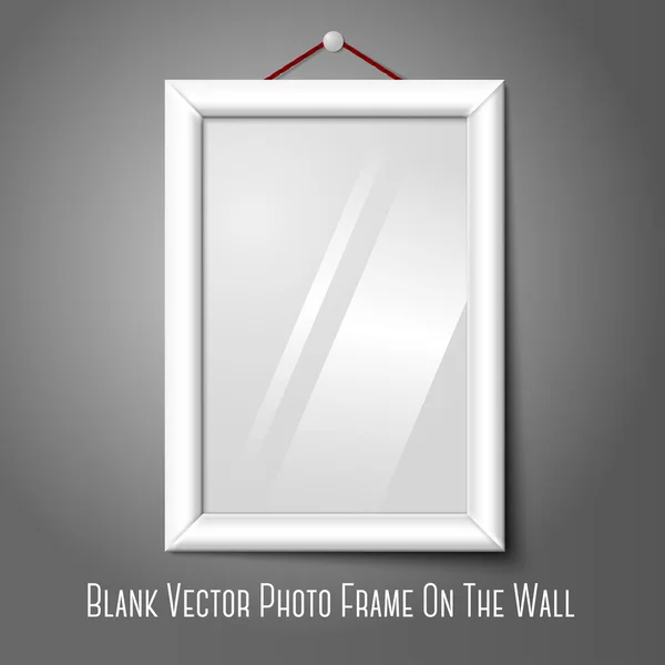 Fotorámeček visící na zdi — Stockový vektor