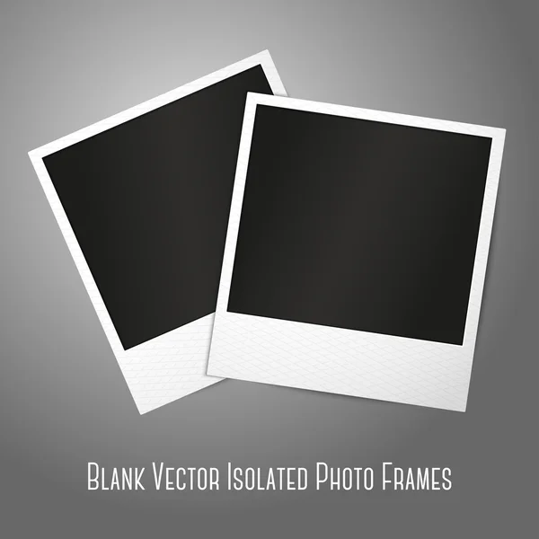 Twee lege instant fotoframes. — Stockvector