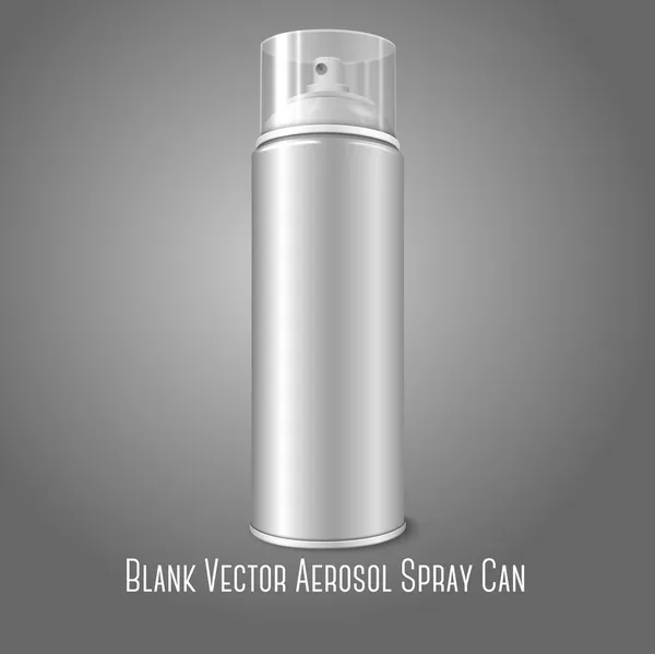 Aerosol spray metal 3D botella puede — Vector de stock