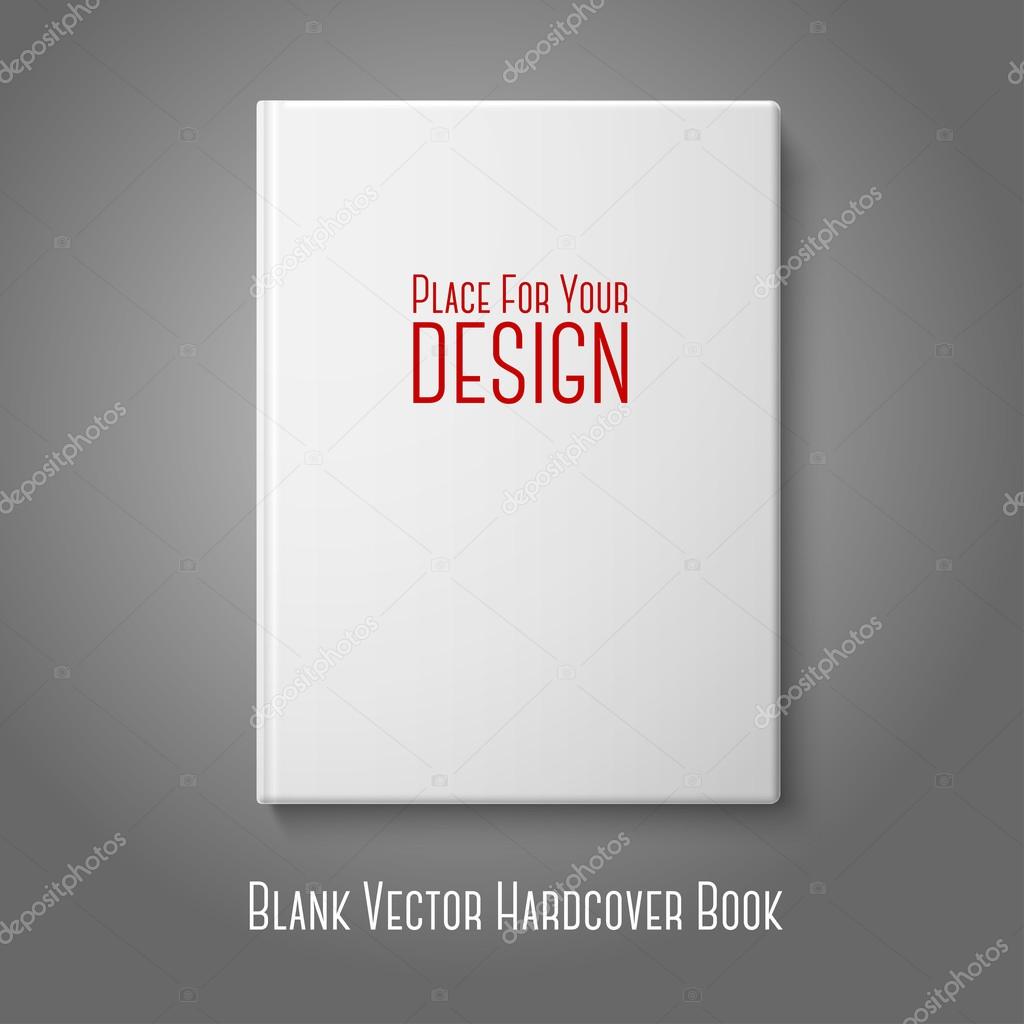 White blank hardcover book