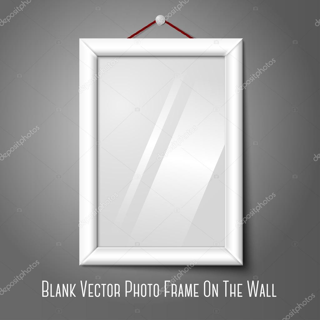 Photo frame hanging on the wall