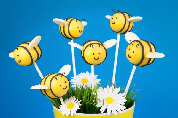Bee cake pops — Stock Photo, Image