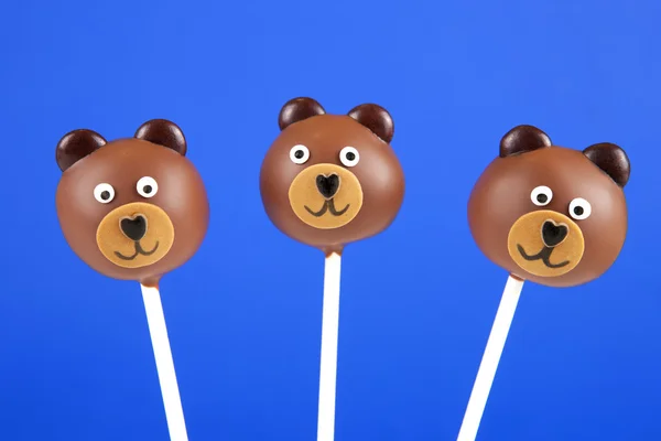 Bear Cake Pops — Stockfoto