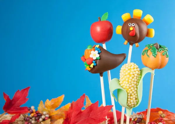 Thanksgiving cake pops — Stockfoto