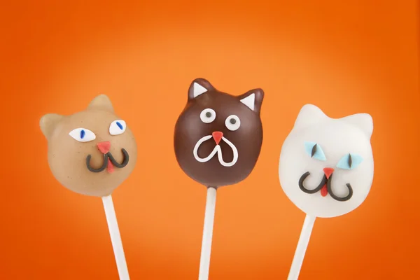 Cat Cake Pops — Stockfoto