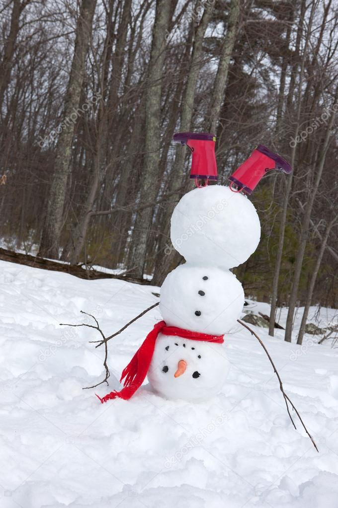Snowman headstand