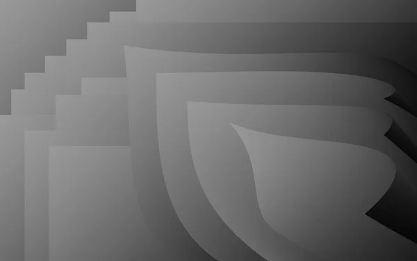 Gradiente Gris Polígono Formas Curva Ilustración Abstracta Fondo — Foto de Stock