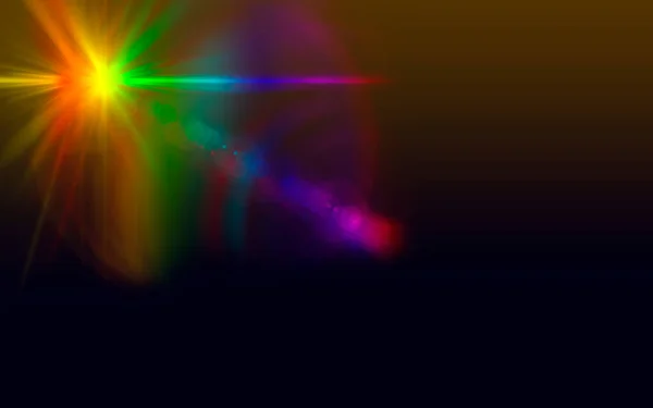 abstract rainbow gradient background with sunlight shining dark floor Illustrations for postcards, presentations, and more