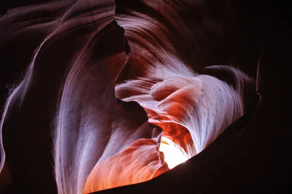 Forme Coeur Dans Canyon Antelope Navajo Préserver Terre Arizona Merveilles — Photo