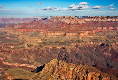 Arizona eyaletindeki Büyük Kanyon 'un Güney Halkası' ndan inanılmaz manzara, ABD karayolu gezisi, batı eyaletlerinde seyahat.