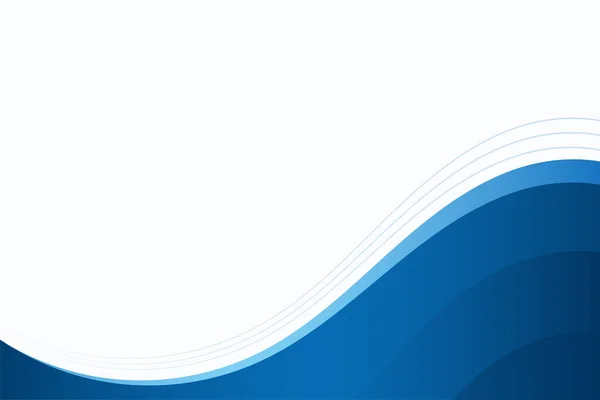 Résumé Bleu Ondulé Fond Style Affaires Eps10 Vecteur — Image vectorielle