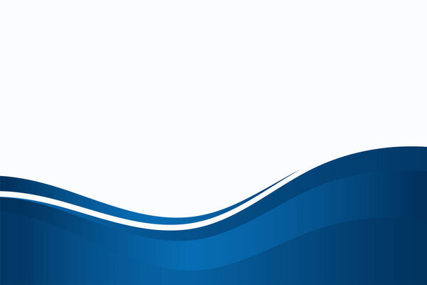 Abstract blue wavy business style background. Eps10 Vector
