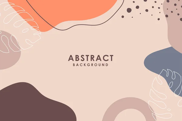 Fond Design Abstrait Dessiné Main Avec Des Couleurs Pastel Ornement — Image vectorielle