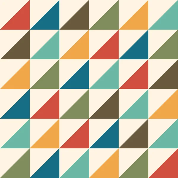 Seamless Retro Pattern Colorful Geometric Background Vector Illustration — ストックベクタ