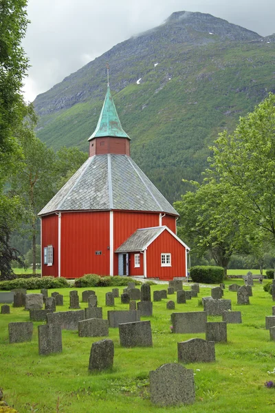 Kirke de Alvundeid (iglesia de Alvundeid), Noruega . — Foto de Stock