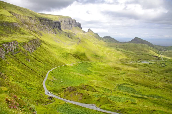yol quirang, Isle of skye, İskoçya'da. İngiltere.