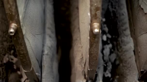 Тканевой Вакуумный Фильтр Сушки Концентрата Железной Руды Заключительный Этап Производство — стоковое видео