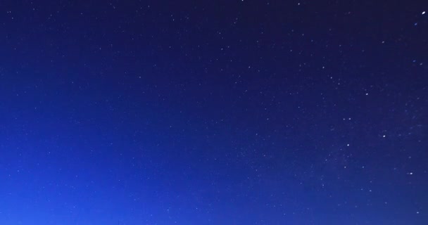 Cielo Estrellado Desde Atardecer Hasta Oscuridad Movimiento Nocturno Las Estrellas — Vídeos de Stock