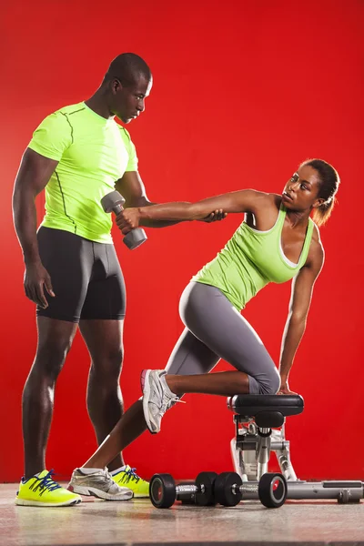 Couple fitness workout 01 — Stock Photo, Image