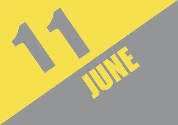 Kalender Trendy Farger 2021 June Bakgrunn Skrift Ultimate Gray Illuminating – stockfoto