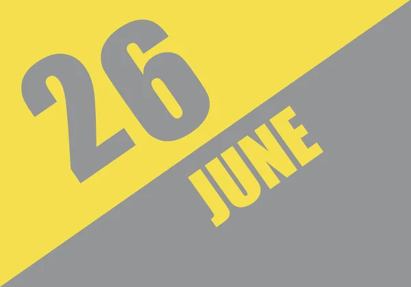 Calendar Trendy Colors 2021 June Background Lettering Ultimate Gray Illuminating — Stock Photo, Image