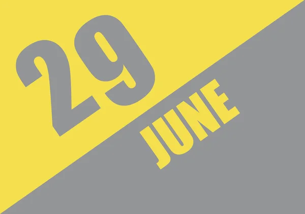 Calendar Trendy Colors 2021 June Background Lettering Ultimate Gray Illuminating — Stock Photo, Image