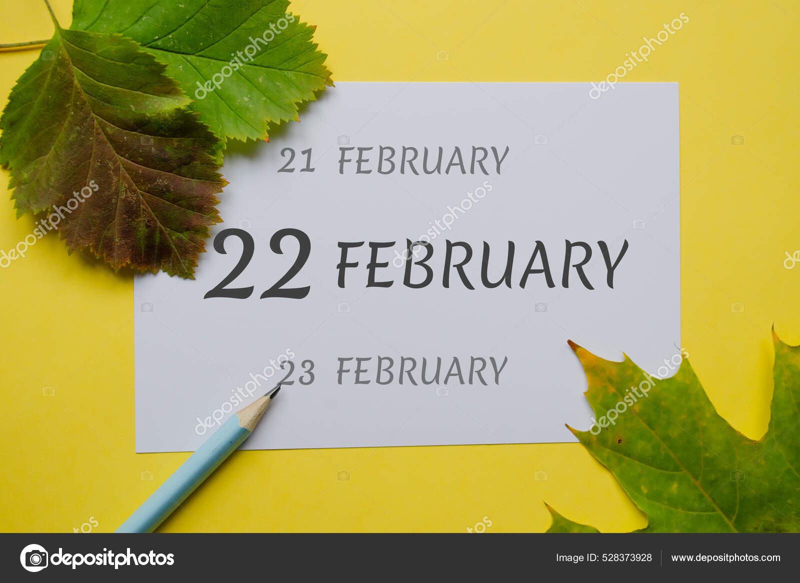 Fevrier Jour Mois Sur Une Feuille Blanche Les Dates Veille Image Libre De Droit Par Mar85dim Gmail Com C
