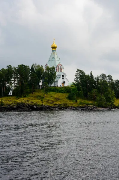 Monastère Saint Nicolas Monastère Transfiguration Orthodoxe Valaam Carélie Russie — Photo