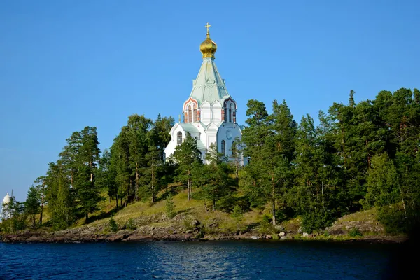 Sint Nicolaas Klooster Van Valaam Orthodoxe Transfiguratie Klooster Een Prachtige — Stockfoto