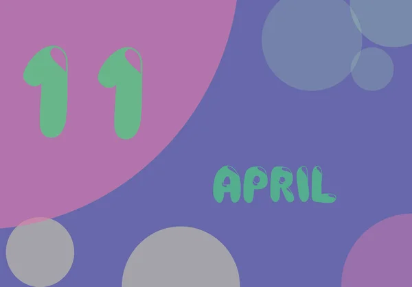 April Dag Van Maand Pastelkleuren Zeer Peri Achtergrond Trend Van — Stockfoto