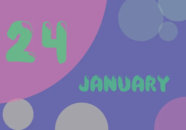 January Day Month Pastel Colors Very Peri Background Trend 2022 — Foto de Stock