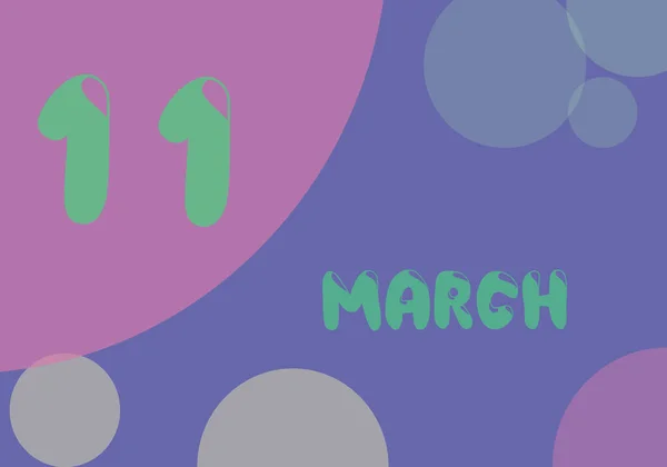 March Day Month Pastel Colors Very Peri Background Trend 2022 — Stock fotografie