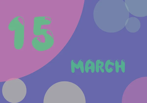 March Day Month Pastel Colors Very Peri Background Trend 2022 — Fotografia de Stock