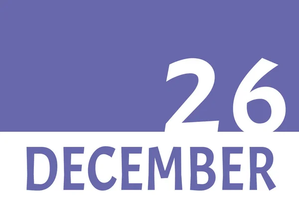 Diciembre Calendario Fecha Con Espacio Copia Fondo Muy Peri Números —  Fotos de Stock