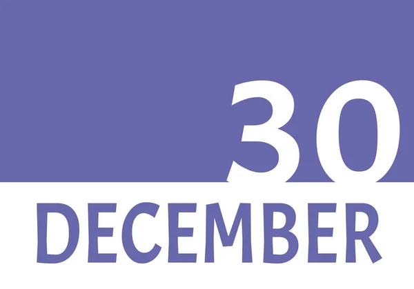 Diciembre Fecha Del Calendario Con Espacio Copia Fondo Muy Peri —  Fotos de Stock