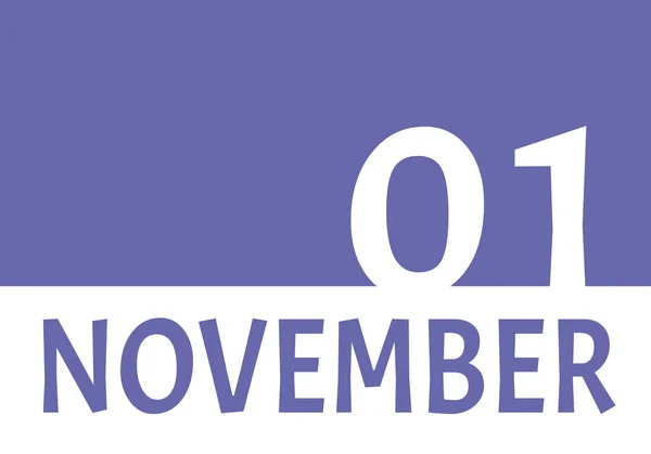 Kalenderdatum November Mit Kopierraum Sehr Peri Hintergrund Und Weiße Zahlen — Stockfoto