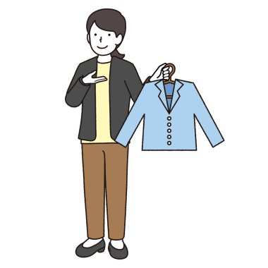 Bir giyim katibinin kadın çizimi: Meslek