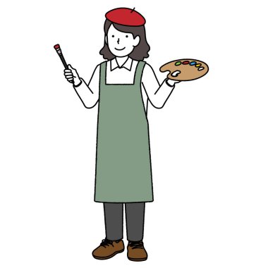 Ressamın kadın çizimi: Meslek