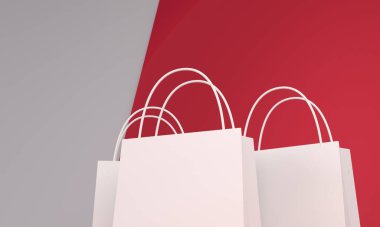 Alışveriş çantası: 3DCG illüstrasyon