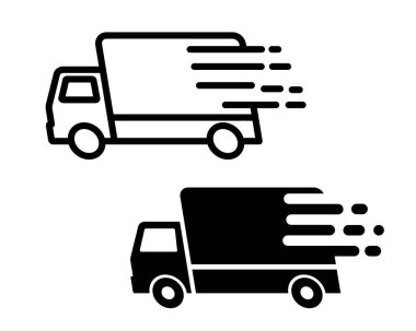 Truck icon set : Vector clipart