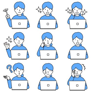 Kadınlar kişisel bilgisayar kullanıyor.