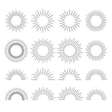 Radiation illustration set : vector