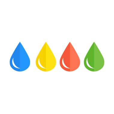 4 Color Ink Icons: Vector
